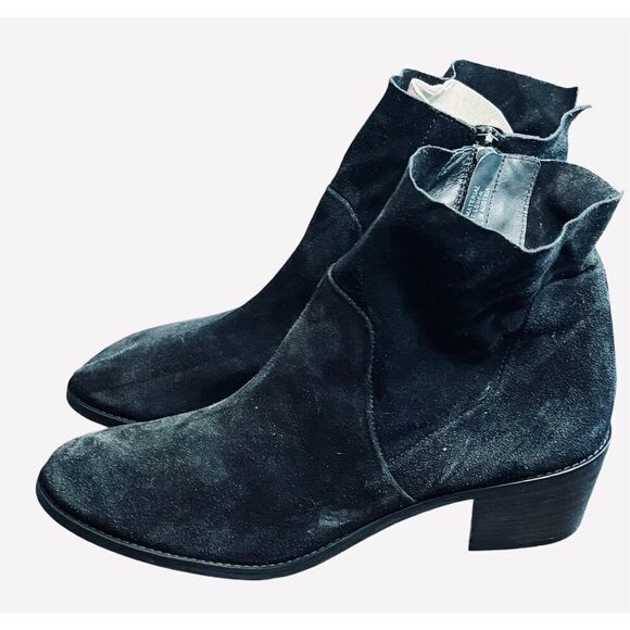 Paul Green Pull On Black Suede Bootie NWOB Size 6 1/2 or US 9 - Picture 2 of 6